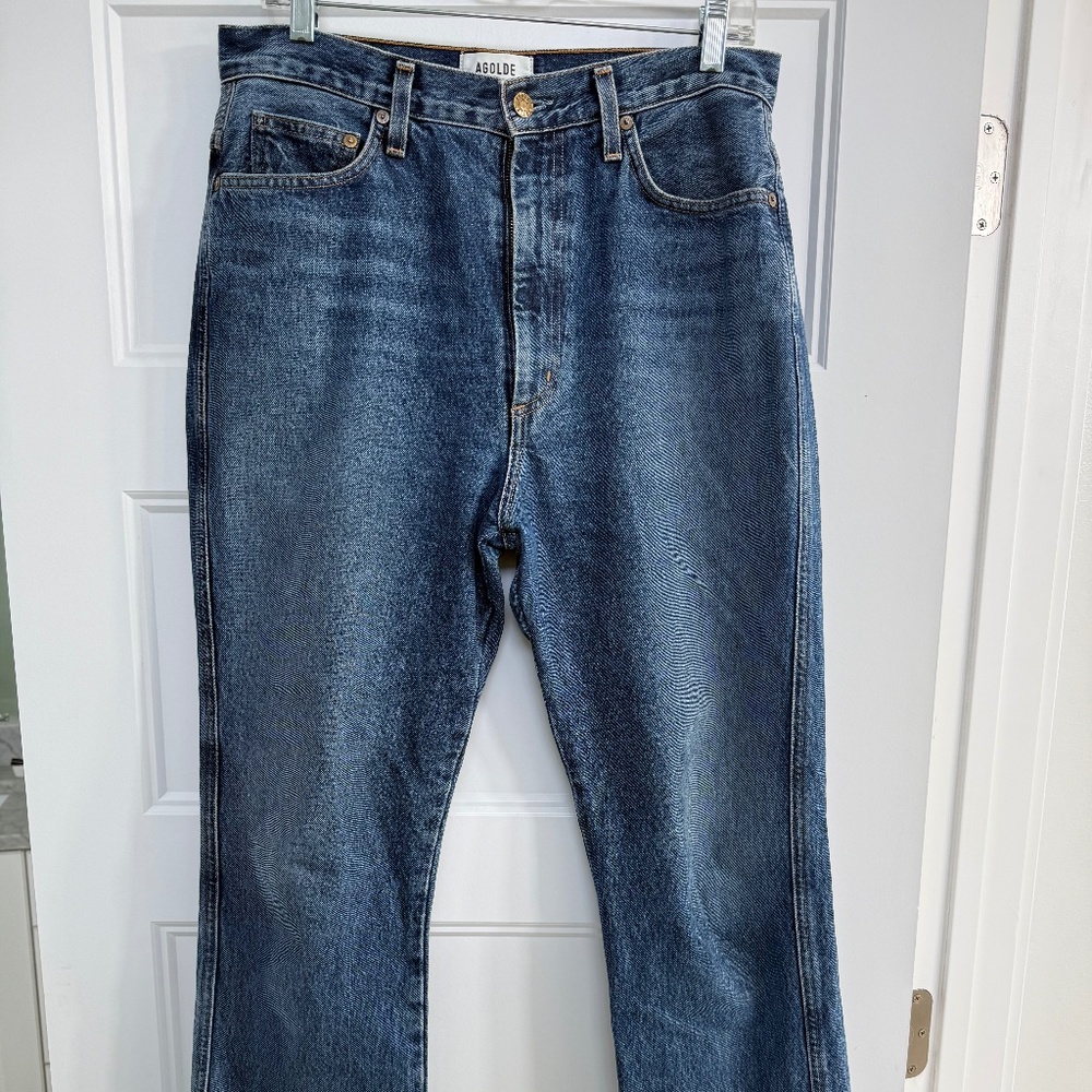 AGOLDE Pinch Waist High Rise Kick Jeans 29 Placebo